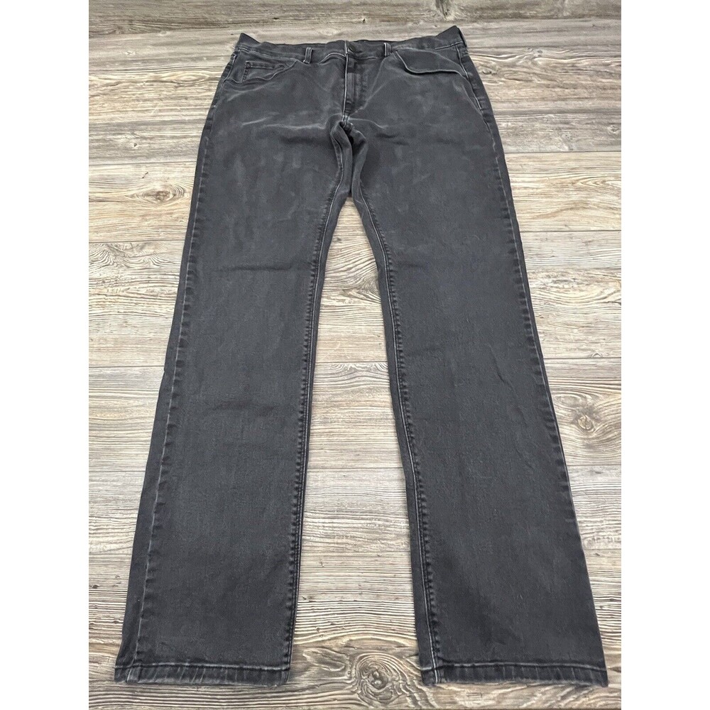 Mott & Bow Mens Slim Jeans Washed Greyish Black Denim Stretch ~Size 38/34‎